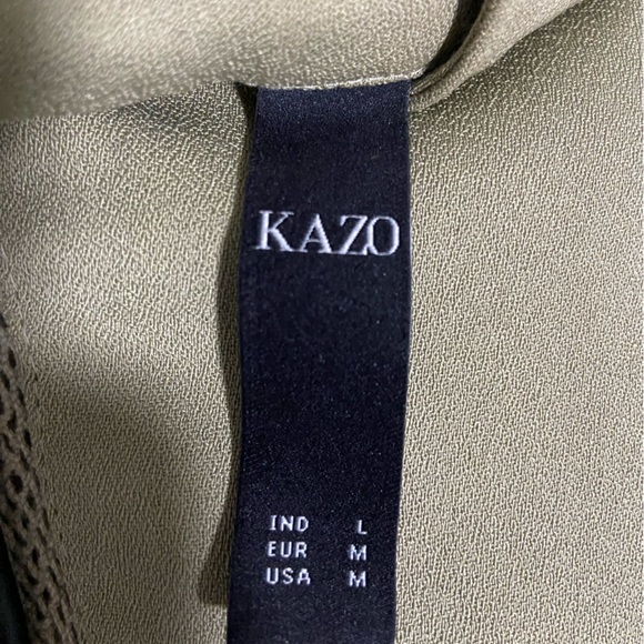 An olive green flows dress from Kazo in size Medium - Picture 3 of 3